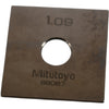 Mitutoyo 88087 1.09mm Square Steel Gage Block Inspection Standard