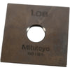 Mitutoyo 88191 1.08mm Square Steel Gage Block Inspection Standard