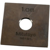 Mitutoyo 88191 1.08mm Square Steel Gage Block Inspection Standard