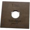 Mitutoyo 88077 1.36mm Square Steel Gage Block Inspection Standard