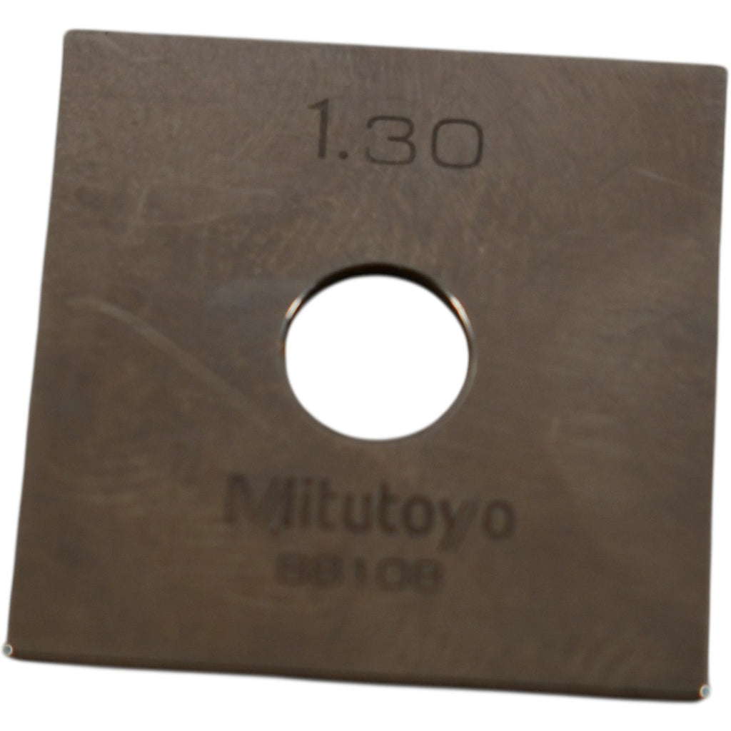 Mitutoyo 88108 1.30mm Square Steel Gage Block Inspection Standard
