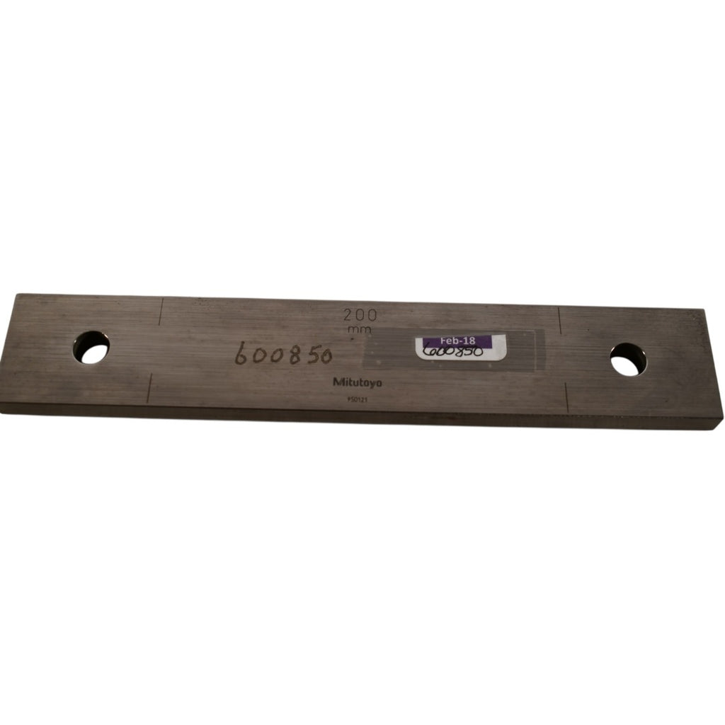 Mitutoyo 950121 200mm Rectangular Steel Gage Block Inspection Standard