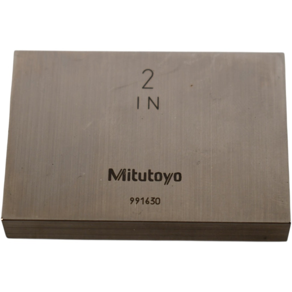 Mitutoyo 991630 2'' Rectangular Steel Gage Block Inspection Standard