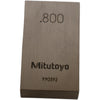 Mitutoyo 990392 .800'' Rectangular Steel Gage Block Inspection Standard