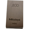 Mitutoyo 990392 .800'' Rectangular Steel Gage Block Inspection Standard