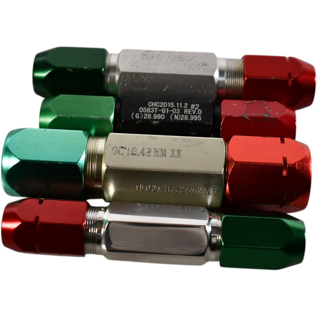 Lot of 4 Pin Gage Handles Double End Go No Go