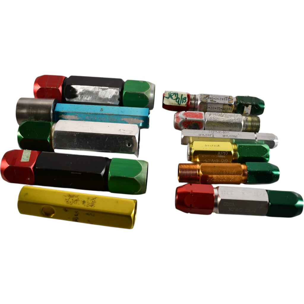 Lot of 11 Pin Gage Handles Double End Go No Go