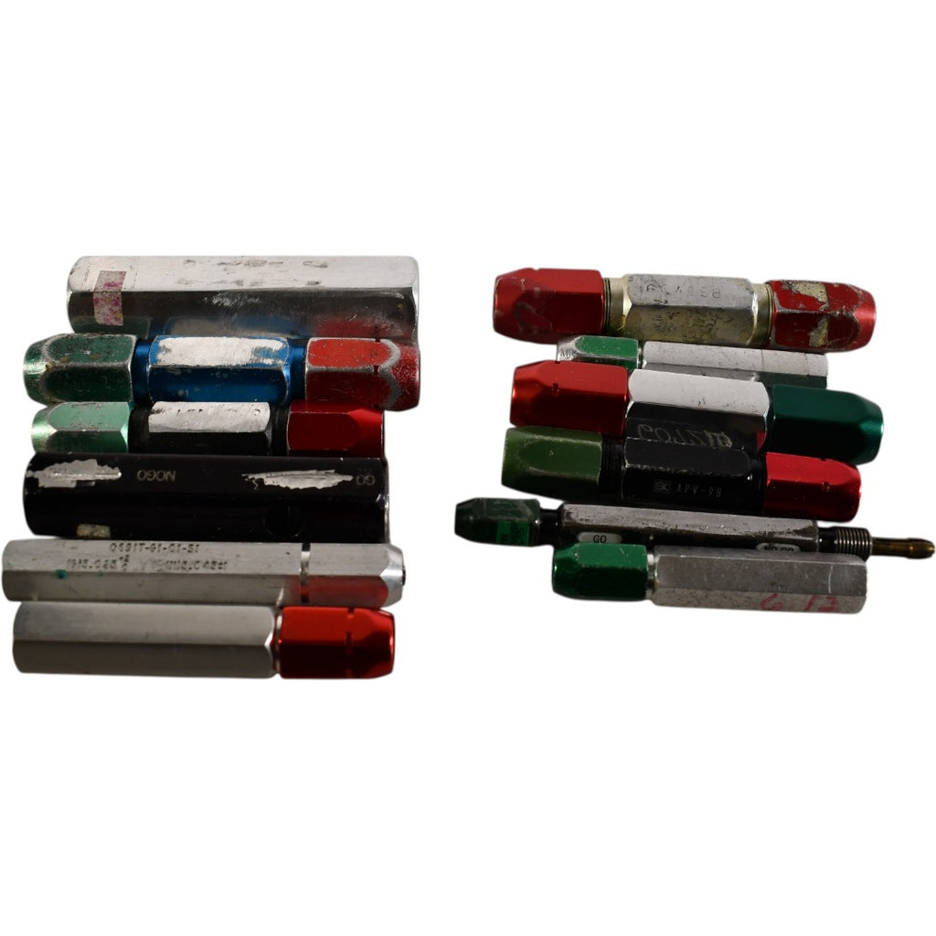 Lot of 12 Pin Gage Handles Double End Go No Go
