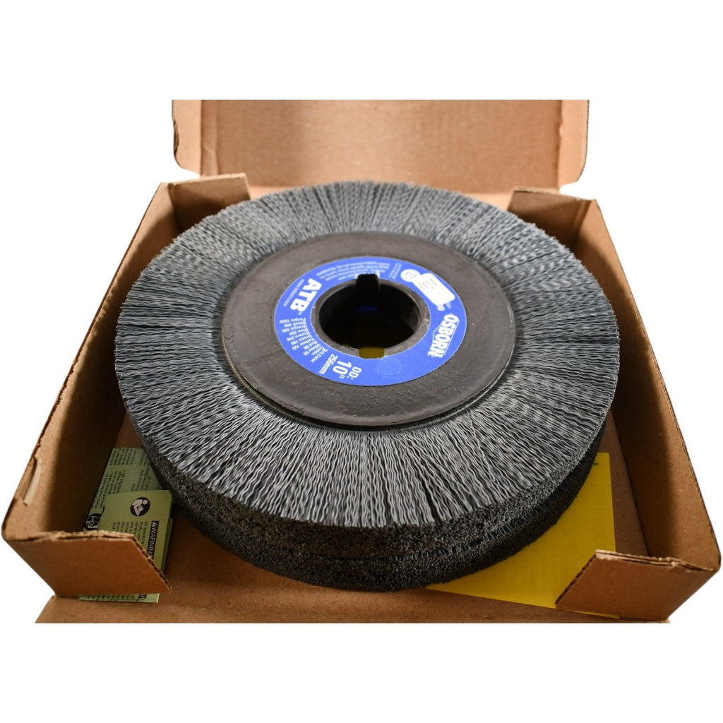 Pack of 2 NEW Osborn 40543 ATB Composite Wheel Brush 10'' Dia 320 Grit 1'' Face