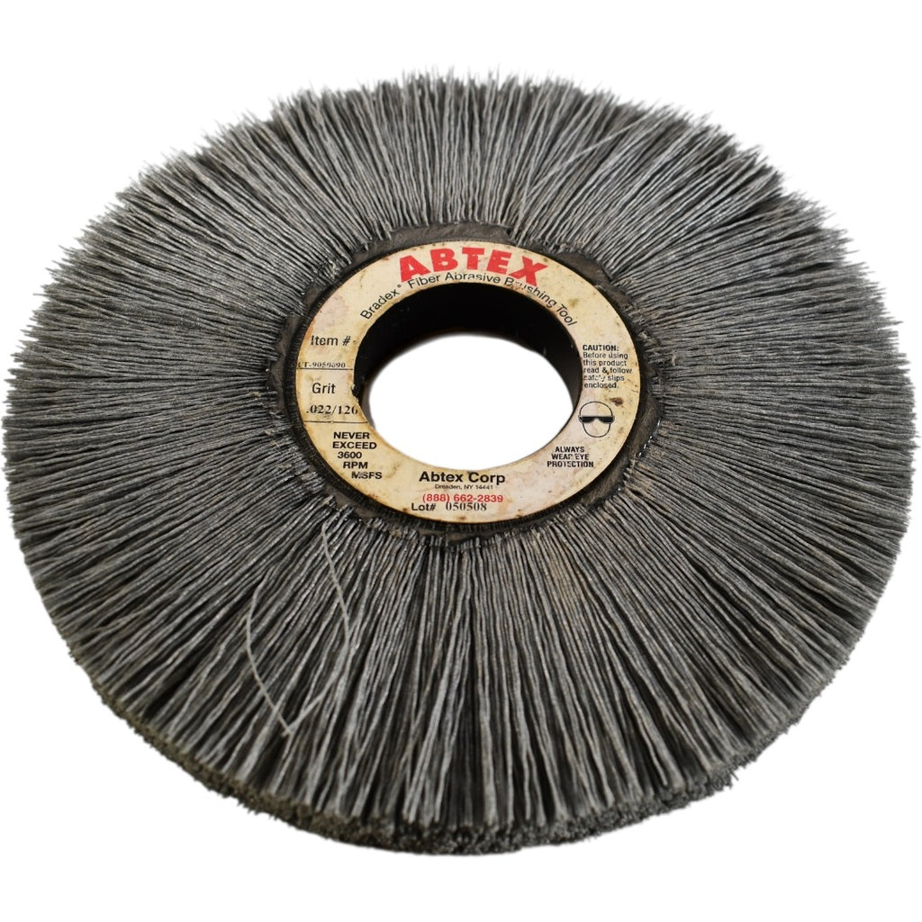 NEW Abtex TT-9050090 8'' Wire Wheel Brush .022/120 Grit 2'' Bore