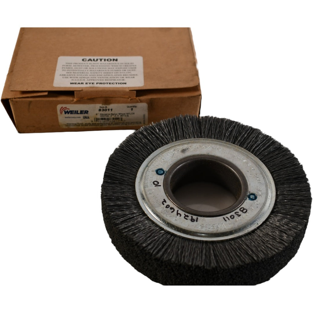 NEW Weiler 83011 Nylox Wheel Brush 6'' x 1'' 120 Grit 2'' AH