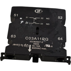 NEW Liebert C03A11PQ Auxiliary Contact 10A 600V N/O N/C OEM