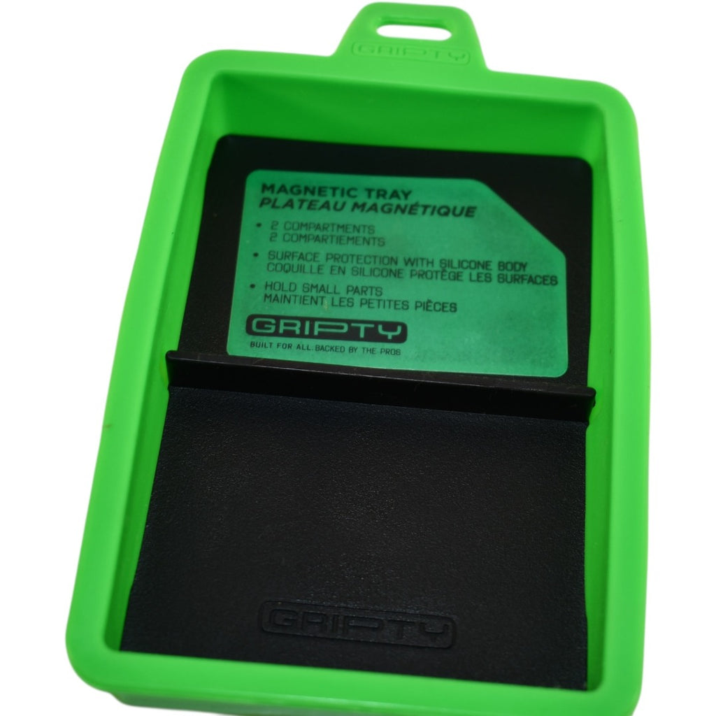 Gripty Magnetic Tray 2-Compartment Silicone Parts Holder