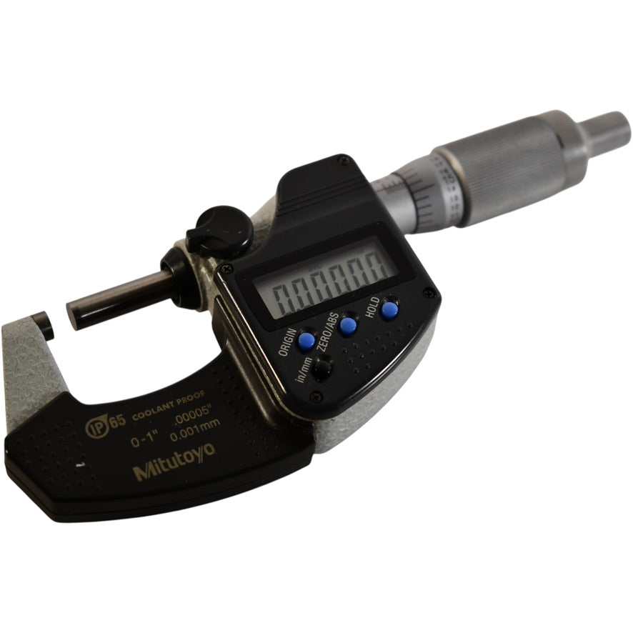 Mitutoyo 293-334-30 0-1'' Digimatic Coolant Proof Micrometer