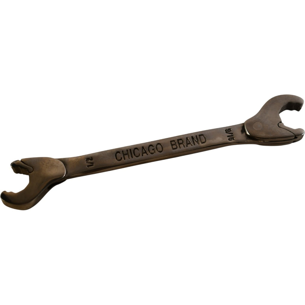 Chicago Brand EZ Double Open-End Ratchet Wrench SAE 1/2?-9/16?