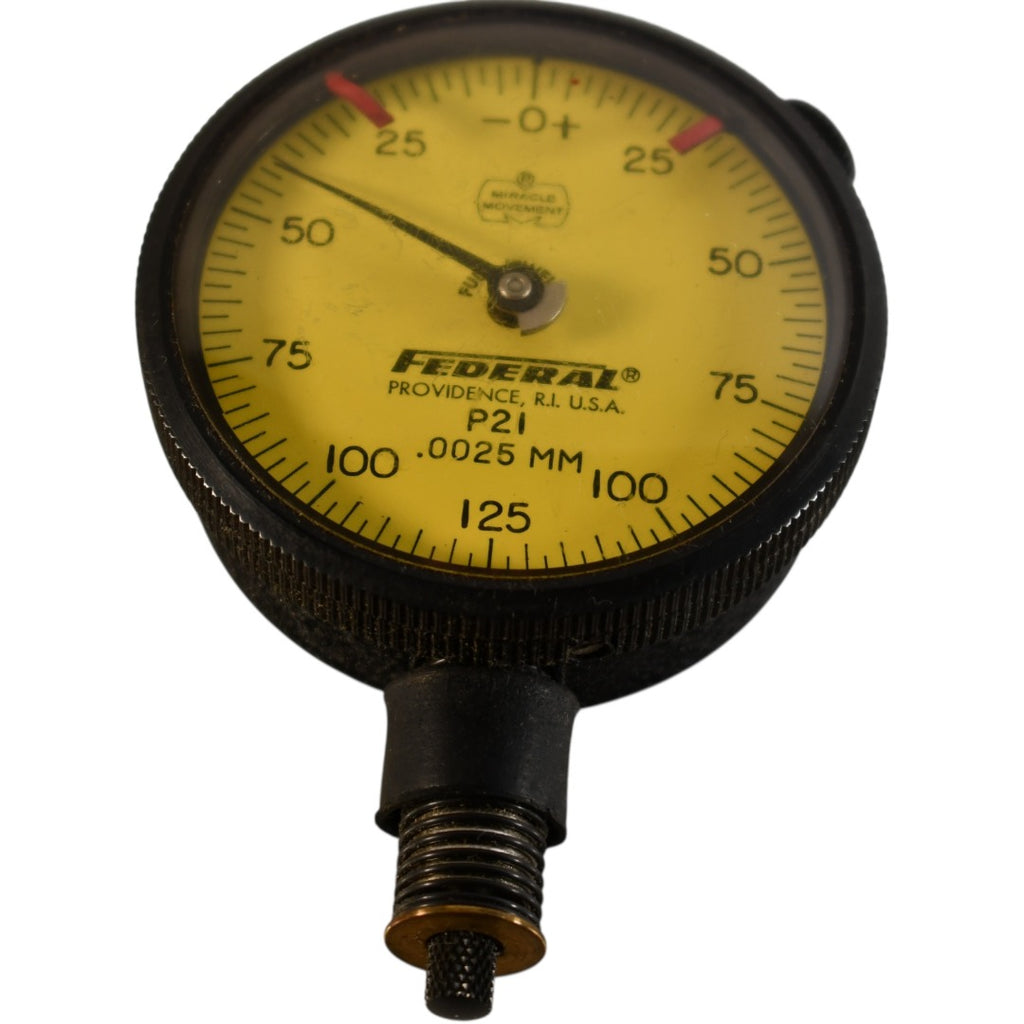Mahr Federal P21 Dial Indicator 0.0025mm Graduation