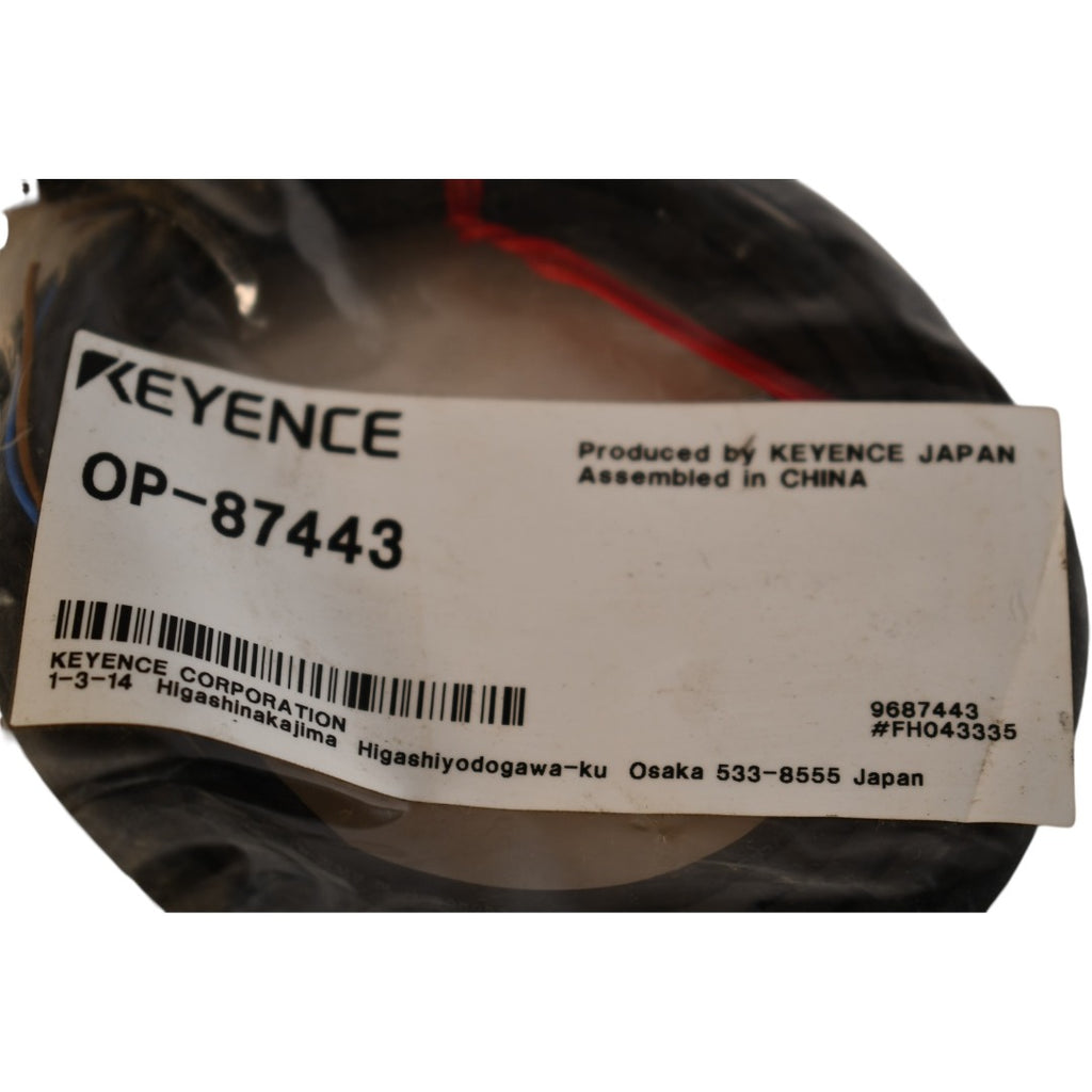 NEW Keyence OP-87443 Monitor Power Cable 2M M8 4-Pin Straight IX IV Series