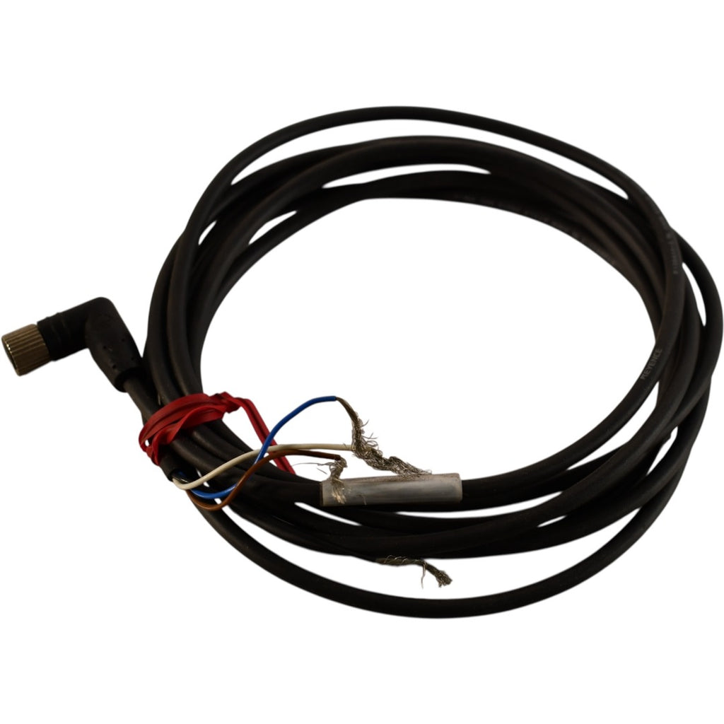 NEW Keyence OP-85497 M8 L-Shaped Sensor Cable 2m PVC 4-Pin