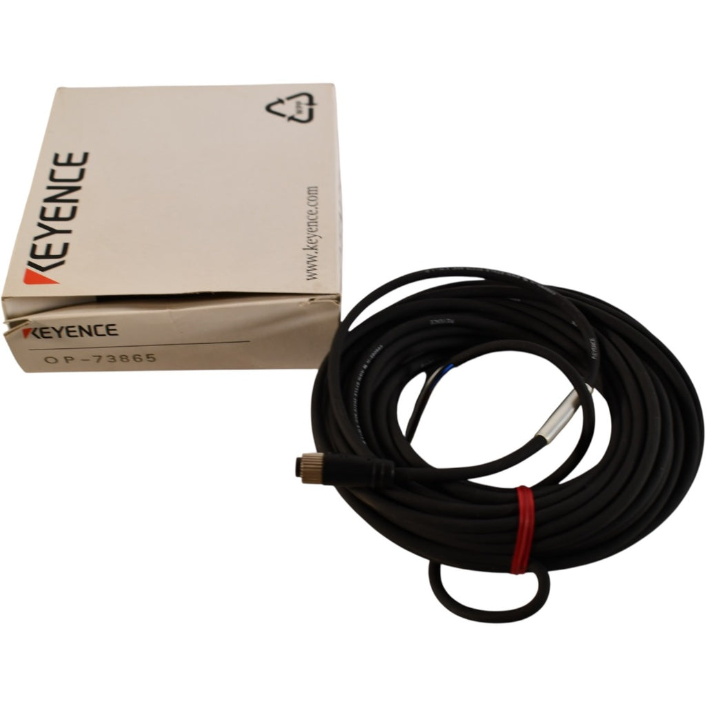 NEW Keyence OP-73865 Connector Cable M8 Straight 10m PVC