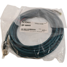 NEW Keyence OP-88665 Ethernet Cable M12 8-Pin X-Coded RJ45 5m