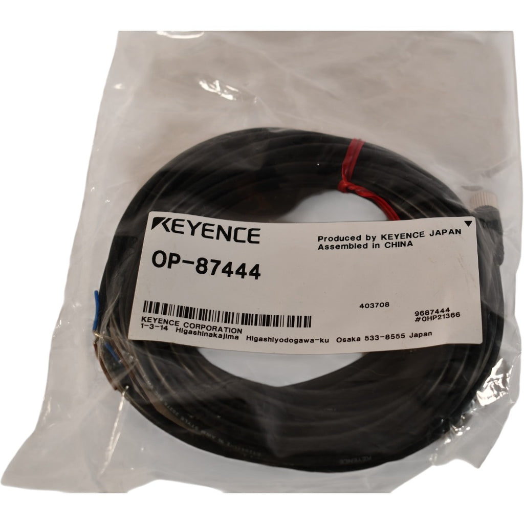 NEW Keyence OP-87444 Panel Monitor Power Cable M8 4-Pin 5M IX/IV