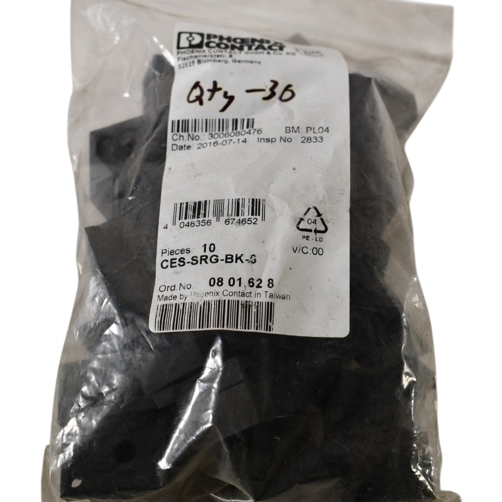 Lot of 30 NEW Phoenix Contact CES-SRG-BK-6 Cable Sleeves 5-6mm Dia