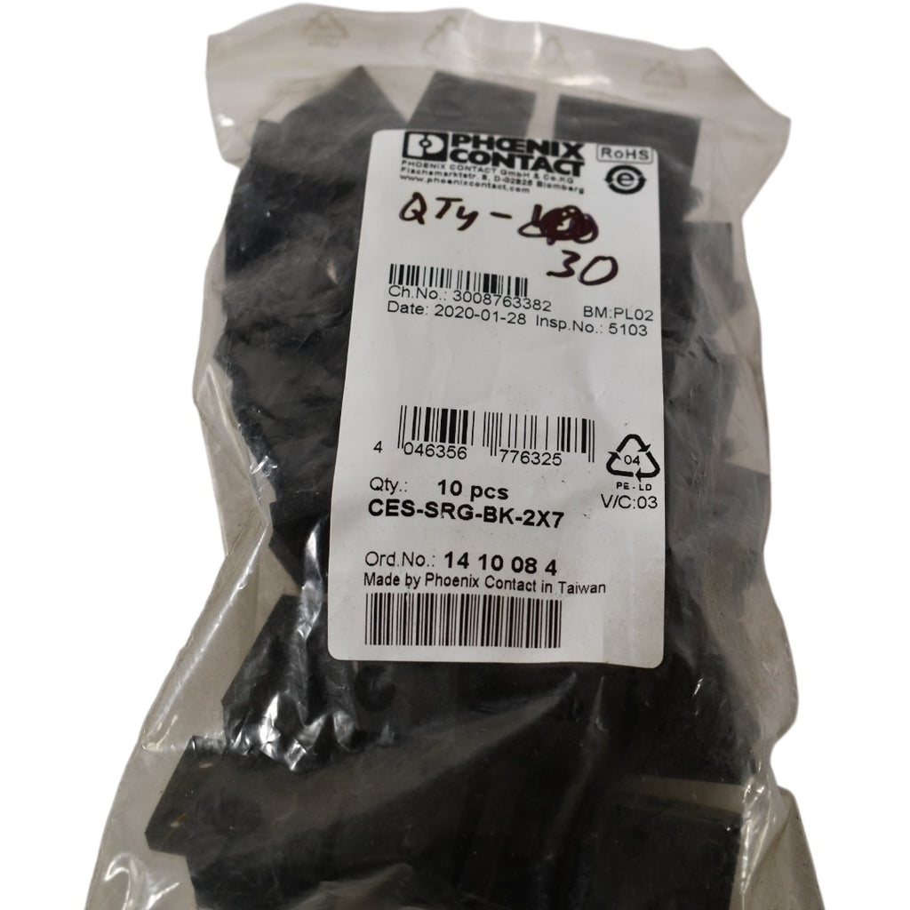 Lot of 30 NEW Phoenix Contact CES-SRG-BK-2X7 Cable Sleeves NBR IP54