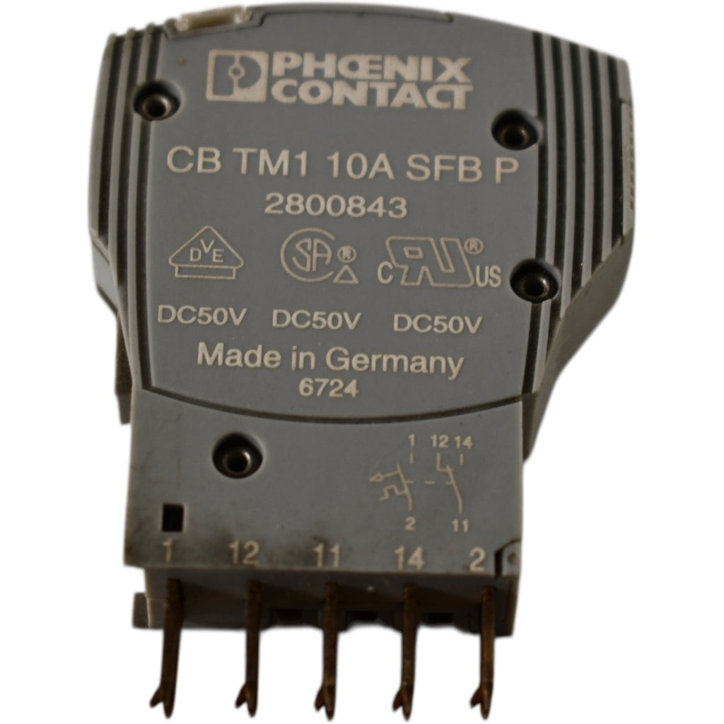 Phoenix Contact 2800843 Thermomagnetic Circuit Breaker 10A CB TM1 10A SFB P