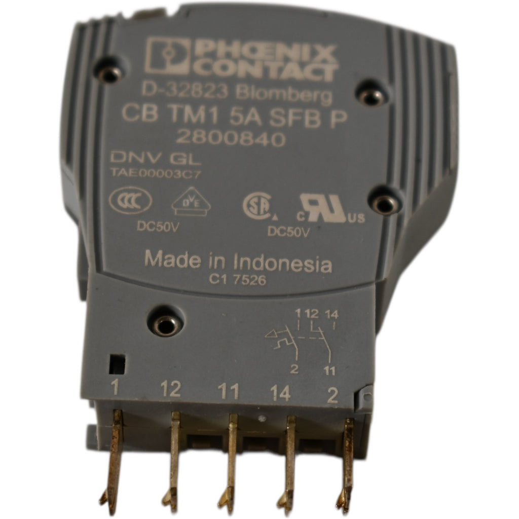 Phoenix Contact CB TM1 5A SFB P Thermal Magnetic Circuit Breaker 2800840