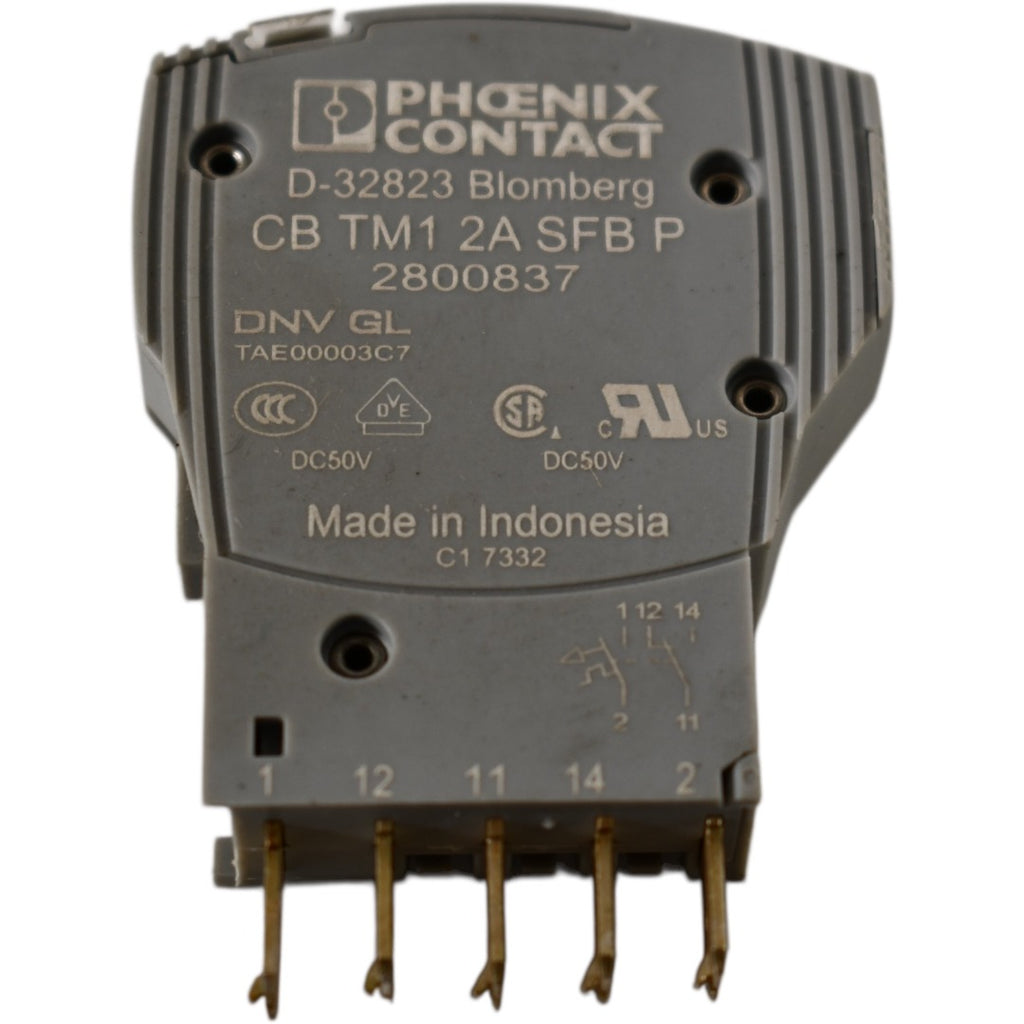 Phoenix Contact CB TM1 2A SFB P Circuit Breaker 2800837