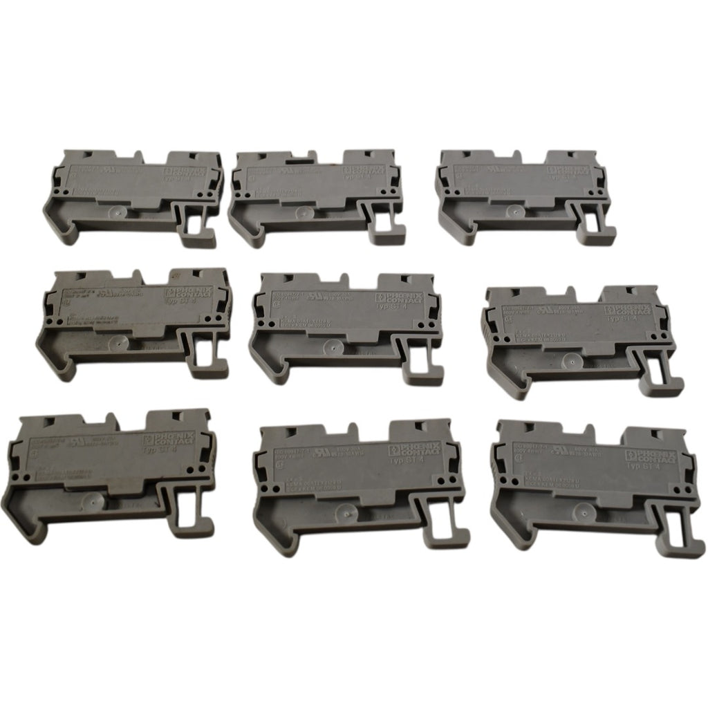 Lot of 9 Used Phoenix Contact ST 4 Terminal Blocks Gray