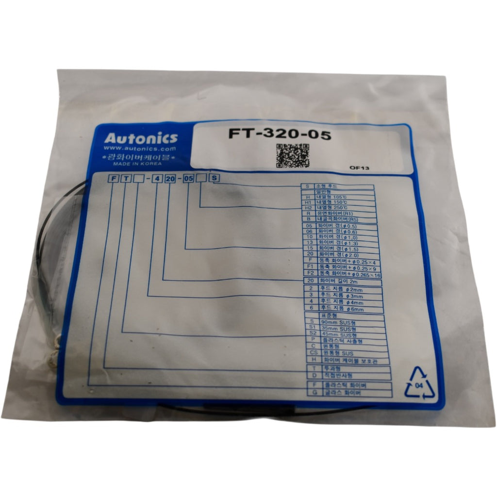 NEW Autonics FT-320-05 Fiber Optic Sensor Cable M3 Through-Beam 2m