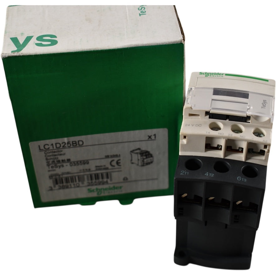 NEW Schneider Electric LC1D25BD 24VDC Contactor 3P 25A TeSys Deca