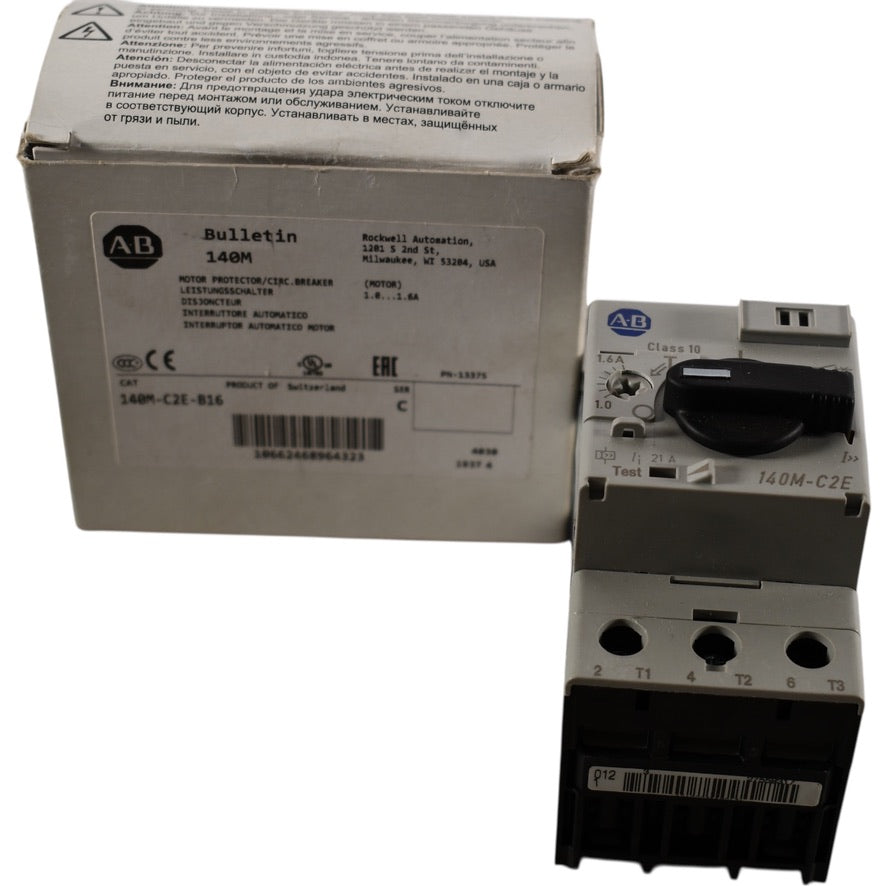 NEW Allen-Bradley 140M-C2E-B16 Ser C Manual Motor Protector 1-1.6A
