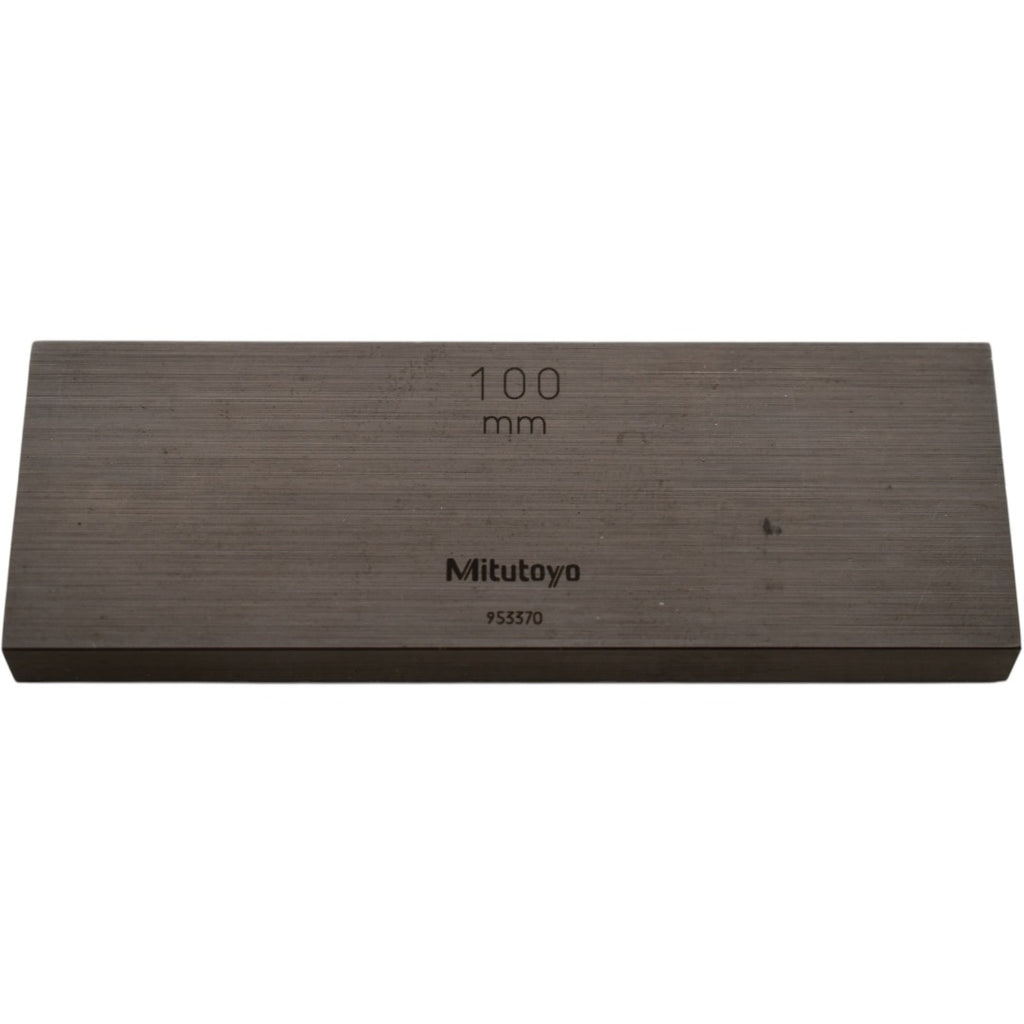 Mitutoyo 953370 100mm Rectangular Steel Gage Block Inspection
