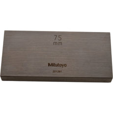 Mitutoyo 201281 75mm Rectangular Steel Gage Block Inspection