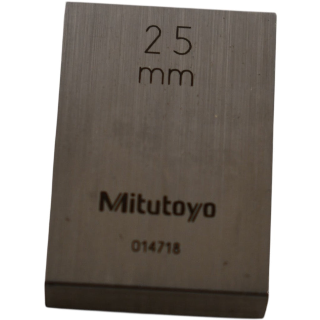 Mitutoyo 014718 25mm Rectangular Steel Gage Block Inspection