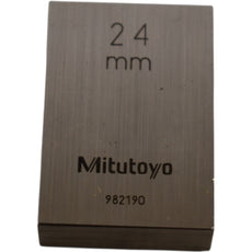 Mitutoyo 982190 24mm Rectangular Steel Gage Block Inspection