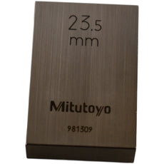 Mitutoyo 981309 23.5mm Rectangular Steel Gage Block Inspection