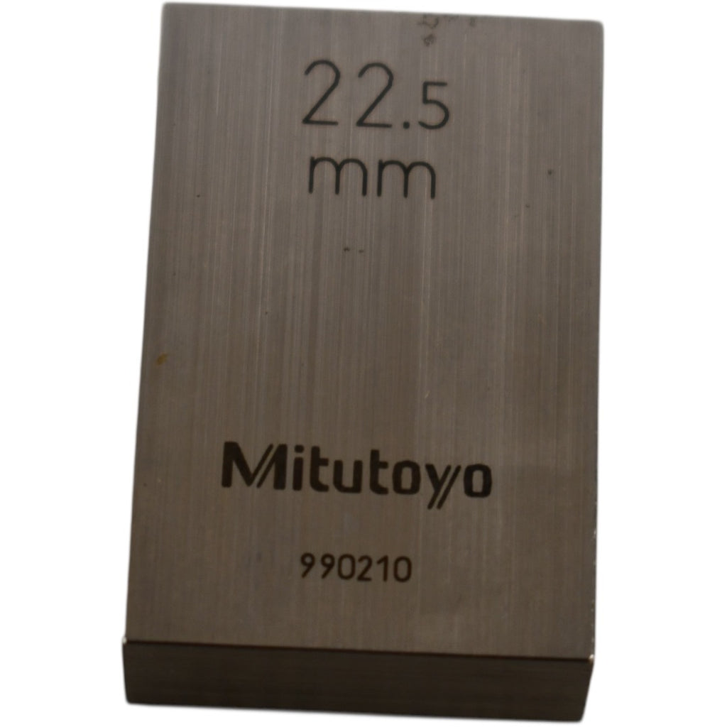Mitutoyo 990210 22.5mm Rectangular Steel Gage Block Inspection