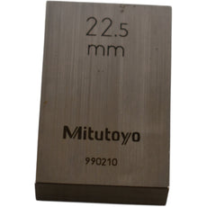 Mitutoyo 990210 22.5mm Rectangular Steel Gage Block Inspection