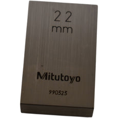 Mitutoyo 990323 22mm Rectangular Steel Gage Block Inspection