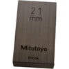 Mitutoyo 894556 21mm Rectangular Steel Gage Block Inspection