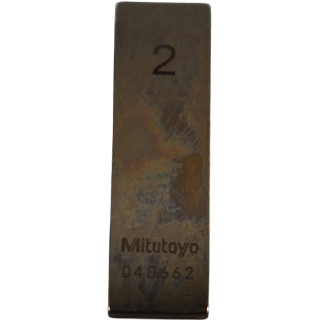Mitutoyo 040662 2mm Rectangular Steel Gage Block Inspection