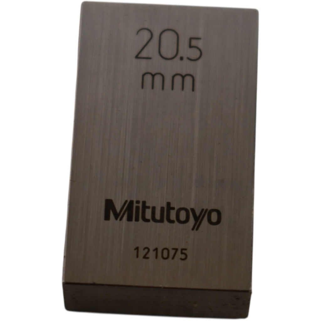 Mitutoyo 121075 20.5mm Rectangular Steel Gage Block Inspection
