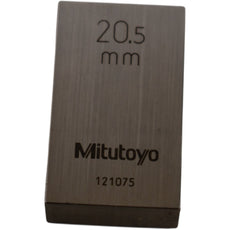 Mitutoyo 121075 20.5mm Rectangular Steel Gage Block Inspection