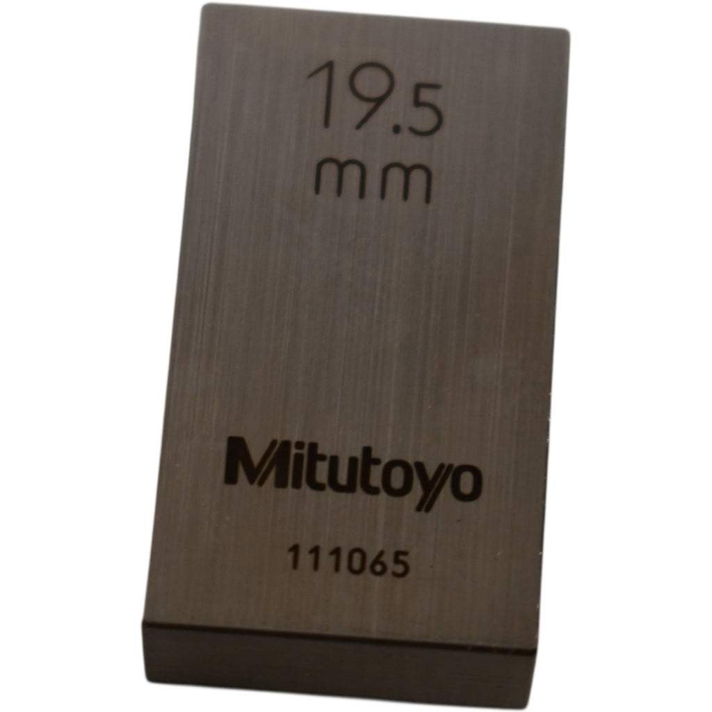 Mitutoyo 111065 19.5mm Rectangular Steel Gage Block Inspection