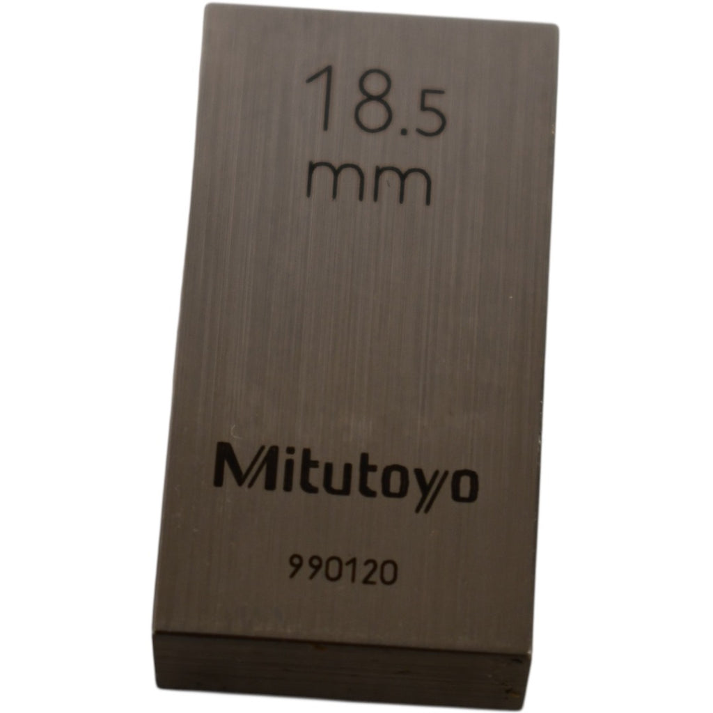 Mitutoyo 990120 18.5mm Rectangular Steel Gage Block Inspection