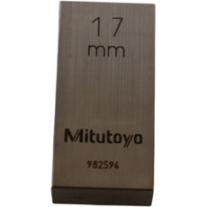 Mitutoyo 982596 17mm Rectangular Steel Gage Block Inspection