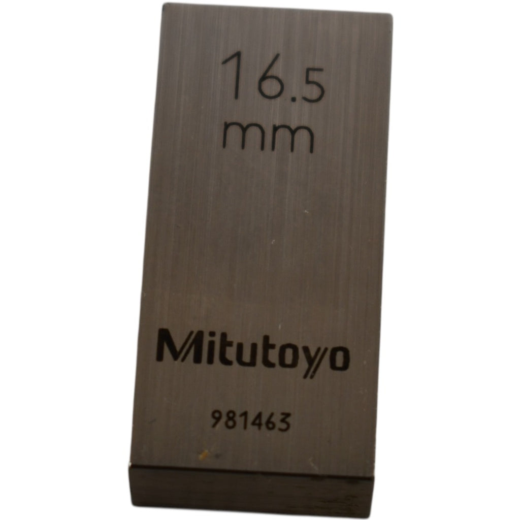 Mitutoyo 981463 16.5mm Rectangular Steel Gage Block Inspection